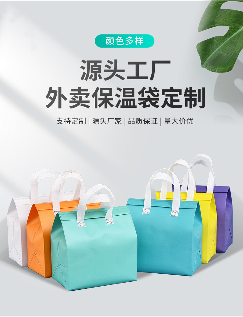 天津市无纺布保温袋外卖袋